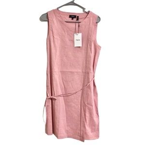 Theory | Pink Linen Sleeveless Dress